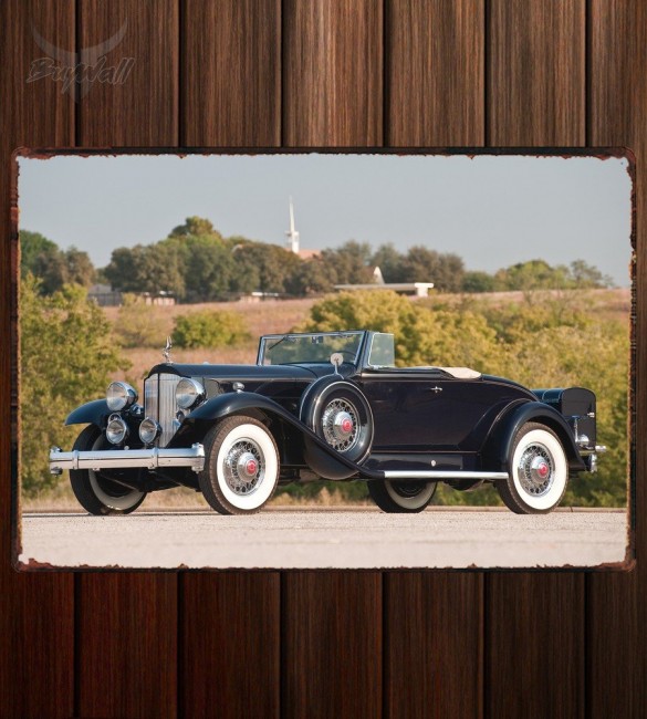 Металлическая табличка Packard Twin Six Coupe Roadster Металлическая табличка Packard Twin Six Coupe Roadster
